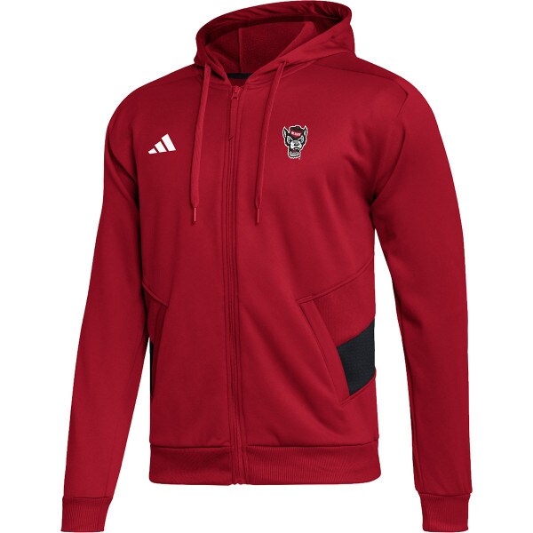 Women's adidas Black Louisville Cardinals Sideline Travel Woven Full-Zip  Jacket